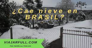 São joaquim se encuentra en la cima de todas, ya que es donde, en. Cae Nieve En Brasil