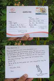 Contoh lengkap short functional text. Contoh Postcard Untuk Teman Contoh Resource