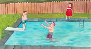Easy drawings for kids step by step. In A Swimming Pool Learning To Trust