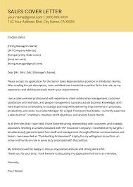 Sales Cover Letter Example Writing Tips Resume Genius