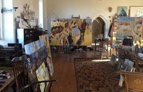 Luke Sciberras 1860s Anglican Church Studio At Hill End Nsw Painting Australian Art Studio