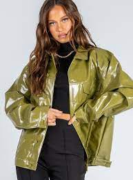 Starboy Jacket Green In 2021 Green Jacket Jackets Leather Jackets Women