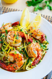 Shrimp Scampi With Zucchini Noodles Recipe Spiralizer Recipes Homemade Pasta Recipe Healthy Recipes