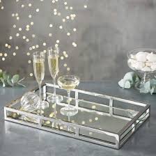 Rectangle Metal Mirror Tray Buy Decorative Metal Tray Silver Metal Dry Fruit Tray Metal Trays Home Art Product On In 2020 Mirror Tray Vanity Tray Elegant Mirrors