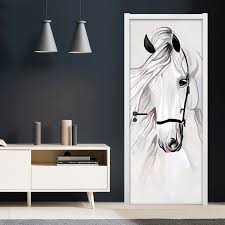 Wall art design for study room. 3d Snow Horse D060 Broken Wall Decal Mural Photo Wall Sticker Decal Wall Self Adhesive Broken Wall Art Design 3d Printed Aj Wallpaper Us Home Decor Home Living Lifepharmafze Com