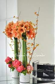 Lavender By Bao Nam Amaryllis Arrangement Large Floral Arrangements Tropical Floral Arrangements