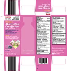 Childrens Allergy Plus Congestion Solution Cvs Pharmacy