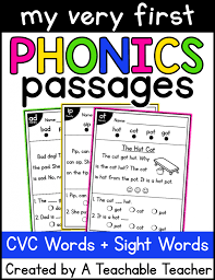 Totally free and in a variety of formats. Kindergarten Reading Passages With Cvc Word Families