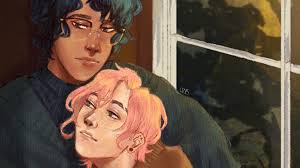 Mr. Sam “I stole this look from Glen Lantz” & Mr. Leo “this outfit is a  strange mix of Amanda from Dream Daddy and the short...