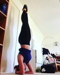 When You Want To Do Headstand For No Reason But Need Something To Have Your Back The Wall Has My Back But I Didn T Need It Why Yoga Poses Headstand Poses