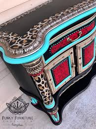 Nice Colors But No Leopard Print Painting Wood Furniture Whimsical Painted Furniture Whimsical Furniture