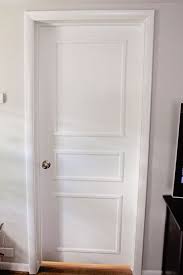 Diy Door Trim For Plain Doors Brooklyn House Elizabeth Burns Design Raleigh Nc Interior Designer Diy Door White Bedroom Door Door Makeover
