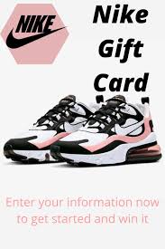 You can buy every nike product you want, whether it's for running, basketball, soccer or just for looking good. Free Gift Card Nike Gift Card Nike Gifts Best Gift Cards