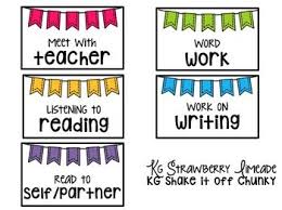 reading center rotation chart editable reading centers