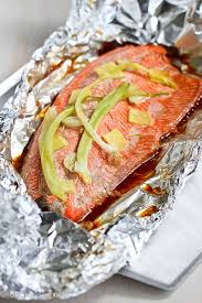 easy grilled salmon in foil recipe with