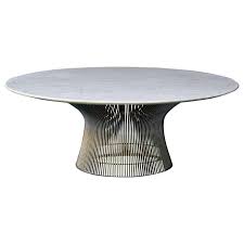 Both elegant and whimsical, the stainless steel wire base was designed to resemble a shiny sheaf of wheat. Warren Platner Coffee And Cocktail Tables 21 For Sale At 1stdibs