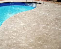 Concrete Swirl Finish Like The Random Swirls And The Color Summer Outdoor Fun Concrete Backyard Concrete Pool