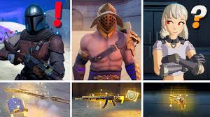 Here are all of the fortnite new weapons for chapter 2 season 5. New Season 5 All Bosses Mythic Weapons Keycard Vault Locations Mandalorian Mancake Menace Lexa Youtube