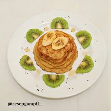 Banana Pancake Makanan Sehat Adonan Pisang