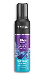 When your hair is dry, you can scrunch the cast out again. Curl Reviver Mousse Frizz Ease John Frieda