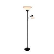 Hampton Bay 71 In Black Floor Lamp 284588 At The Home Depot Black Floor Lamp Lamp Floor Lamp