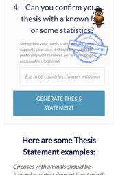 Thesis Statement Generator Studygigs Com Thesis Statement Thesis Statement Examples Writing A Thesis Statement