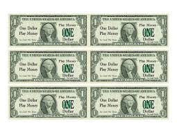 Printable Play Money For Kids Money Template Printable Play Money Money Printables