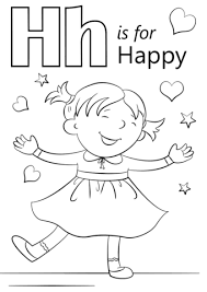 Letter H Is For Happy Coloring Page From Letter H Category Select From 26690 Printable Cra Preschool Coloring Pages Abc Coloring Pages Alphabet Coloring Pages