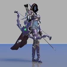 Free 3d Sylvanas Windrunner Rig Lady Sylvanas Windrunner Lady Sylvanas 3d Model Character