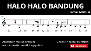 Maybe you would like to learn more about one of these? Nada Lagu Halo Halo Bandung Not Balok Nada Pianika Doremi Solmisasi Youtube