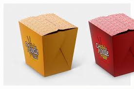 Download Noodles Box Mockup Set Box Mockup Food Packaging Design Rice Box