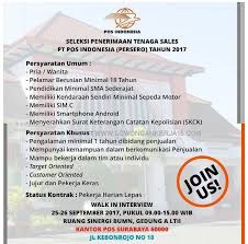 Sumber informasi :browsur lowongan kerja kantor pos kebumen cek info. Lowongan Terbaru Pt Pos Indonesia Persero Surabaya Tingkat Sma Sederajat Walk In Interview Rekrutmen Lowongan Kerja Bulan Juni 2021
