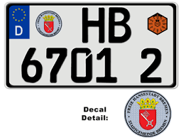 Our service is second to none. German License Plate Bremen Usa Size Embossed With Your Custom Number 6x12bre 80 00 Custom Front License Plates Personalized Vanity Auto Plate Licenseplates Tv