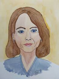 Line and wash womanpower or powerwoman