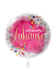 Ihre familie strodl vom gästehaus daheim in mittenwald. Ballongruss Willkommen Zuhause Ca 45 Cm Baby Geburts Grusse Ballongrusse Luftballonwelt