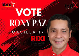 Votemos por el doctor Rony Paz Reyes este 09 de marzo del 2025. El próximo  diputado por el Partido Libre en el departamento de Valle.