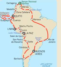 South America Itinerary Map Lp South America Travel South America Travel Route South America Map