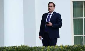 A rival voting machine company, smartmatic usa , has sued fox news for $2.7bn, alleging defamatory comments about its products were broadcast on the network. Trump Ally Mike Lindell Of My Pillow Pushes Martial Law At White House Donald Trump The Guardian