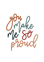 You Make Me So Proud Card Hand Lettered Encouragement Card Etsy Proud Of You Quotes Daughter Proud Of You Quotes Proud Quotes