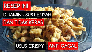 Resep usus crispy sebagai makanan pendamping/ cemilan sehat: Cara Membuat Usus Crispy Renyah Tidak Keras Resep Usus Crispy Ala Anak Kost Usus Crispy Anti Gagal Youtube