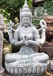 Sold Stone Dharmachakra Lakshmi Garden Statue 61 Hindu Statues Krishna Statue Garden Statues