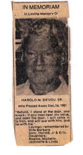 Harold M Devou Sr. (1919-1981)