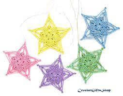 Maybe you would like to learn more about one of these? Crochet Pattern Christmas Star Ornaments 8