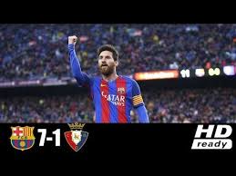 The page also provides an insight on each outcome scenarios, like for example if fc barcelona win the game, or if osasuna win the game, or if the match ends in a draw. Barcelona Vs Osasuna 7 1 Goals Highlights And Full Match La Liga Th3sport24 La Liga Predictions Streaming