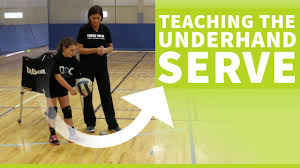 Teaching The Underhand Volleyball Serve The Art Of Coaching Volleyball Volleyball Serve Coaching Volleyball Volleyball Skills