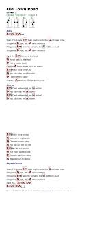 Old Town Road Lil Nas X Ukulele Chords Songs Ukulele Songs Ukulele Fingerpicking Songs