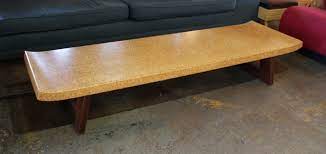 Cn dongguan hebang cork products co., ltd. Refinished Cork Top Coffee Table By Paul Frankl Salvage One
