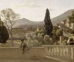 The Gardens Of The Villa D Este Tivoli By Artistcorot Realism Tivoli Landscape Landscape Paintings
