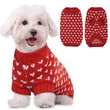 Dog Cat Sweater Pet Warm Holiday Christmas lights Knitwear Dog Sweater Soft  Puppy Clothing Dog Winter Coat, Dog Turtleneck Cold Weather Outfit Pullover  for Small Medium Dogs Cats