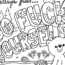 Free Printable Coloring Pages For Adults With Swear Words I keep hearing about how good it is for adults to colour in.